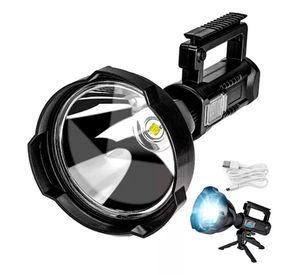 Linterna Led Largo Alcance Recargable Usb Trípode