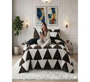 Cubrecama King Invierno Jacquard Cutting Premium Chiporro Extra Suave C-2