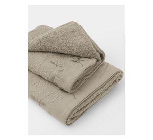 JUEGO TOALLA ANDES 2 PIEZAS ROSAS TAUPE