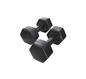 Par Mancuernas Hexagonales Caucho 5 Kg Boost Fitness