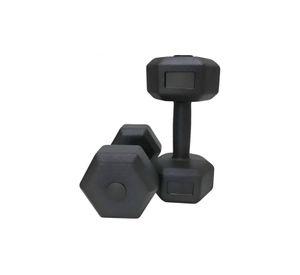 Par Mancuernas Hexagonales Caucho 5 Kg Boost Fitness