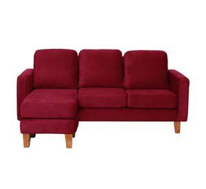 SECCIONAL VENECIA INTERCAMBIABLE TELA VELVET BURDEO
