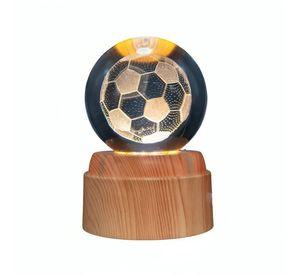 Lámpara Bola de Cristal LED  Balón Fútbol