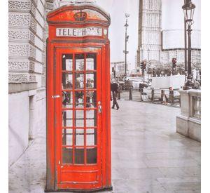 Set Cortina Baño London Telephone 1.80x1.80 cm.