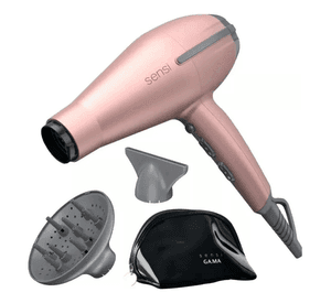 Secador De Pelo Ga.ma Italy Sensi Tempo 5d Rosa 220v + Bolso