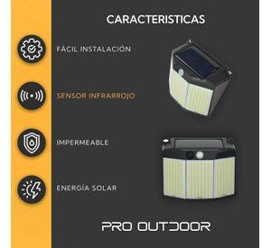 2 Aplique 294 Led Solar Contra Agua
