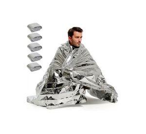 Manta térmica aluminio emergencia camping supervivencia 10 unidades