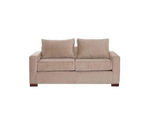 SOFA LIVORNO 2C TELA VELVET BEIGE