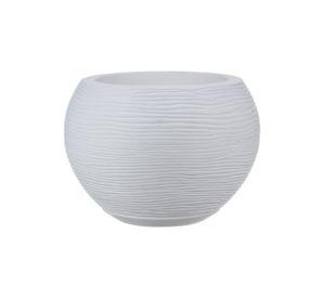 MACETERO FLORIDIS FLORENCIA BLANCO 19CM CON PLATO