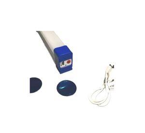 Lámpara de emergencia recargable, ampolleta luz LED 32 cm, USB, blanco