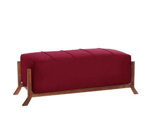 Banqueta Marsella Tela Velvet Burdeo