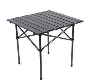Mesa de Camping Plegable Resistente y Ligera 51x53
