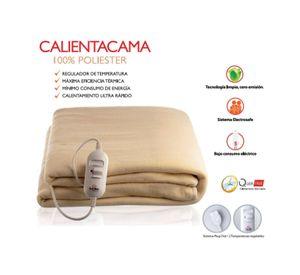 Calientacama 1 Plaza 150x80cm Poliester Beige Gama