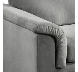 SOFA ANCONA 2C TELA VELVET GRIS