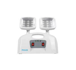 Lámpara de emergencia LED, 2 focos Philco certificado, blanco