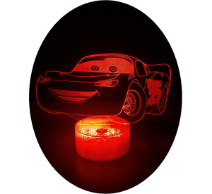 Lámpara ilusión 3D Rayo 7 Colores Led Cars