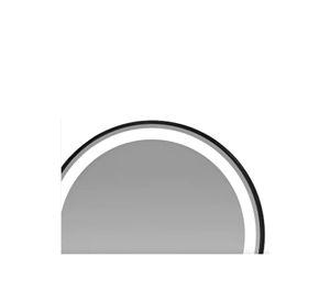 Espejo Circular Taumm 60cm 3 Luces LED Borde Negro