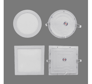 Lampara Panel Luz LED Cuadrada Redonda Ecologica 24W Lau
