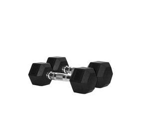 Mancuernas Hexagonales de caucho Par 7,5 kg