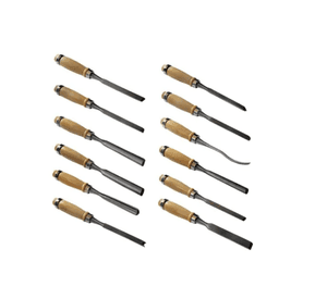 Juego De Cinceles Para Tallar Madera 12 Piezas Carpintería