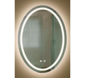 Espejo Ovalado Touch con Luz Led 3 colores 60 x 80 cm