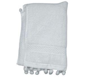 Toalla De Baño Algodon Pompon Toalla Fina Elegante 70x137cm 2