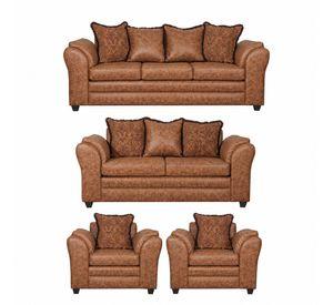 Juego de Living 3 2 1 1 Aconcagua Terracota