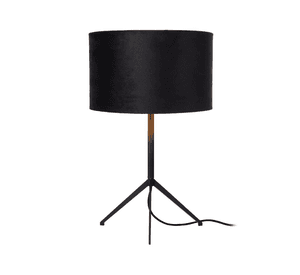 LAMPARA DE MESA TONDO NEGRO Ø30-1xE27
