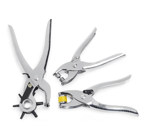 Kit Sacabocados Ojaladora Ojetes Pinza Perforadora Cuero