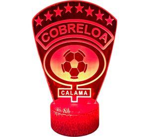 Lámpara ilusión 3D Equipo Cobreloa 7 Colores Led