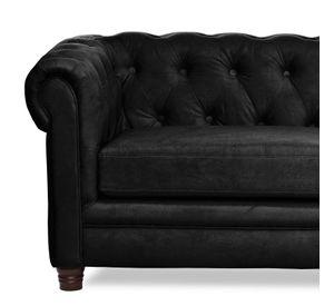 SOFA FLORENCIA 3C TELA VELVET NEGRO
