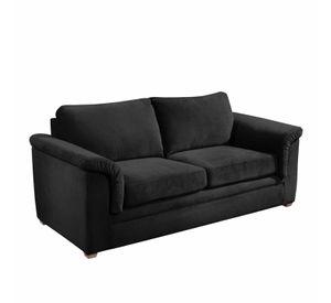LIVING ANCONA 3-2 TELA  VELVET  NEGRO