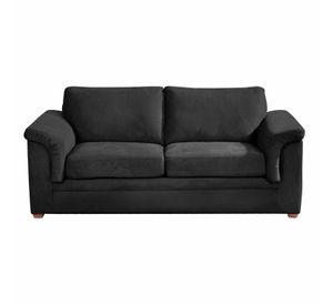 LIVING ANCONA 3-2 TELA  VELVET  NEGRO