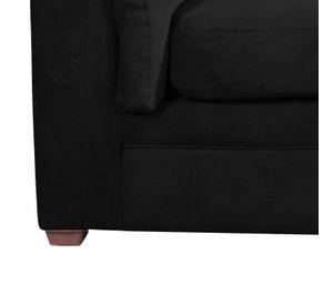 LIVING ANCONA 3-2 TELA  VELVET  NEGRO