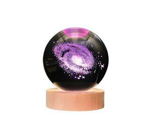 Lampara Bola De Cristal LED RGB Colores Galaxia