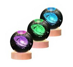 Lampara Bola De Cristal LED RGB Colores Galaxia