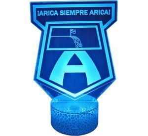 Lámpara ilusión 3D De Insignia Deportes Arica 7 Colores Led Integrados
