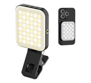 Lampara De Relleno Para Celulares Led Luz Blanca W80 Pinza Video Selfie Led Recargable Msafe Magnéti