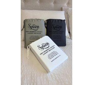 Sabanas de Bambu QUEEN con 2Fundas 100% Lyocell. Sgreen/Verde