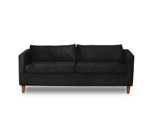 SOFA SICILIA 2C TELA VELVET NEGRO