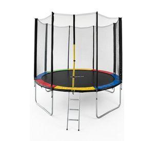Cama Elástica Norplat Para Niños 12pies 3.66mt Con Escalera Negro Multicolor