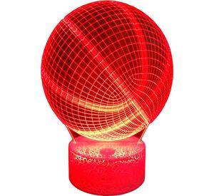 Lámpara ilusión 3D Pelota de Basquet 7 Colores led