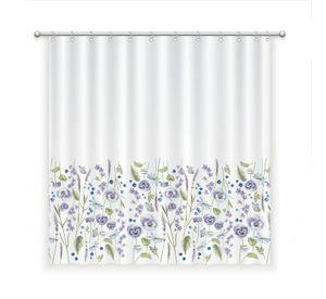 CORTINA DE BAÑO ALGODÓN PRIMAVERA VIOLETA