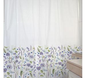 CORTINA DE BAÑO ALGODÓN PRIMAVERA VIOLETA