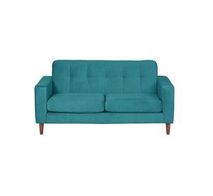 Sofa Salerno 2C Tela  Velvet  Turquesa