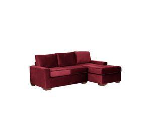 SECCIONAL DER LIVORNO TELA VELVET BURDEO