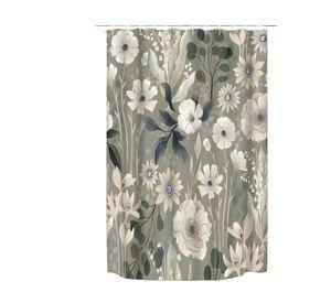 CORTINA PARA BAÑO MAS FORRO DE DUCHA V4