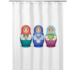 Cortina de Baño Muñecas Rusas