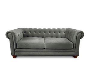 SOFA FLORENCIA 3C TELA VELVET GRIS