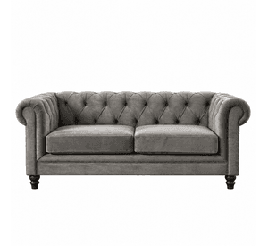 SOFA FLORENCIA 3C TELA VELVET GRIS